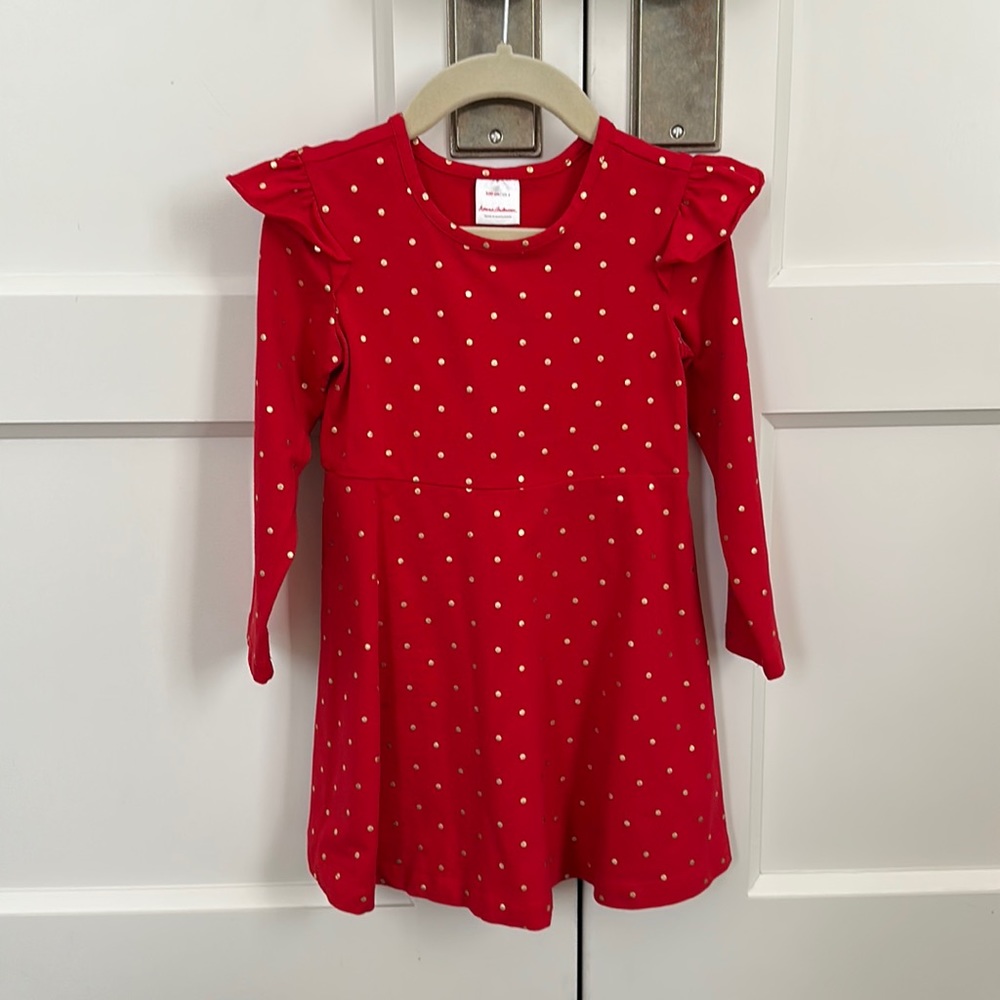 Holiday ready almost like new red polka dot dress/tunic